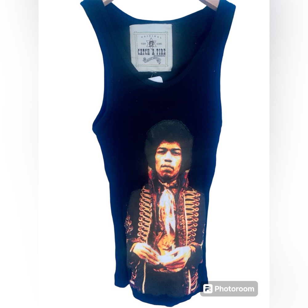 Catch A Fire By Cedella Marley VTG Y2K Limited Edition Jimmy Hendrix Tank Top